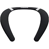 Monster Boomerang Neckband Bluetooth Speaker - Wireless Wearable Speaker with 12H Playtime, IPX7 Waterproof, True 3D Stereo Sound for Home, Sport, Outdoor - Black