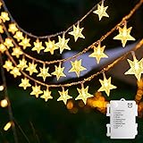 echosari Star String Lights Battery Operated, Auto