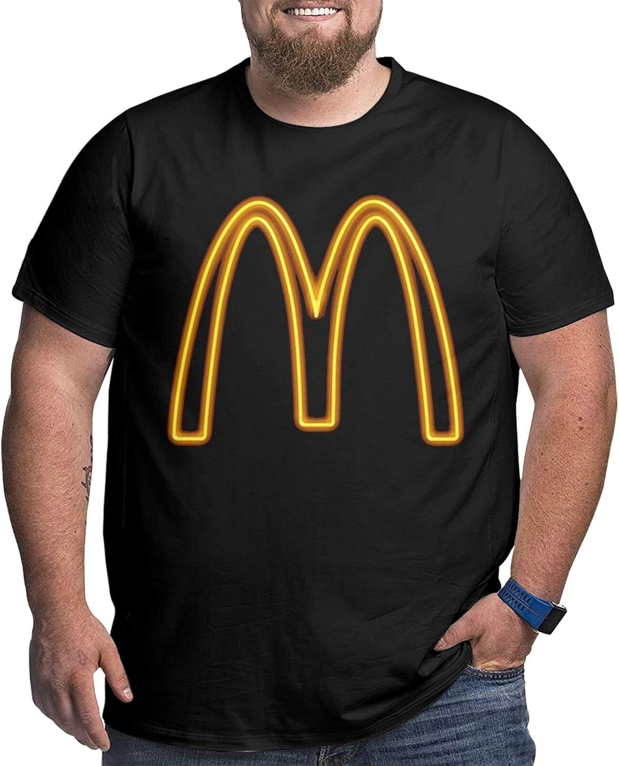 McDonalds Big Size Cotton Comfortable and Breathable Men's TShirt at