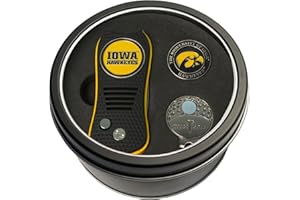 Team Golf NCAA Gift Set Switchblade Divot Tool, Cap Clip, & 2 Double-Sided Enamel Ball Markers, Patented Design, Less Damage to Greens, Switchblade Mechanism