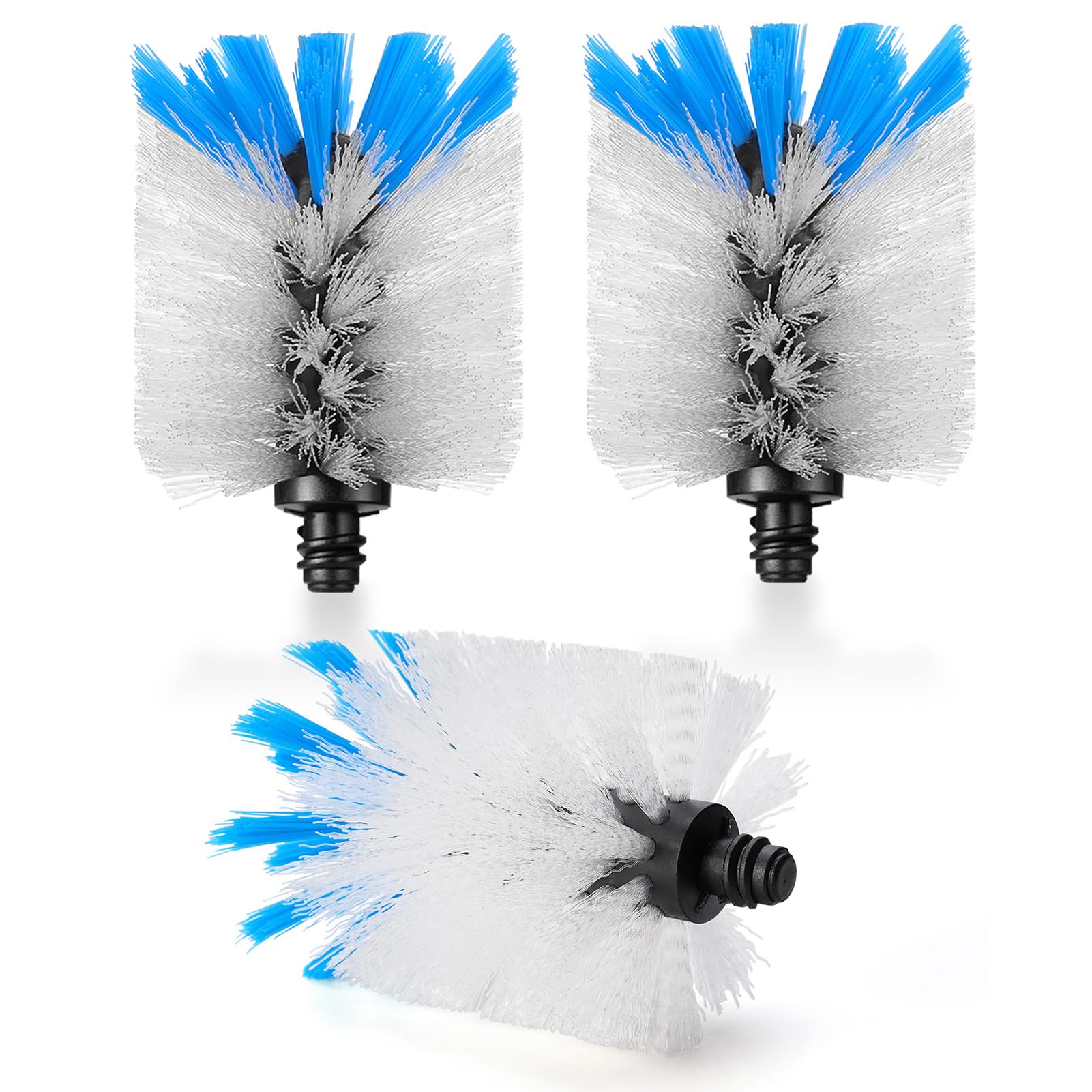 Photo 1 of MOSOLAN Stainless Steel Bottle Brush Refills, Replacement Brush Heads, Flat Head, 3 Pack