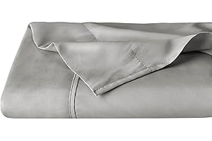 Bare Home King Flat Sheet - Premium 1800 Ultra-Soft Top Sheet - Hotel Luxury - Double Brushed - Easy Care - 1 King Flat Sheet Only (King, Light Grey)