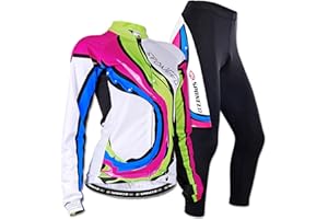 sponeed Women's Cycle Jersey Long Sleeve Bike Riding Clothes Breathable