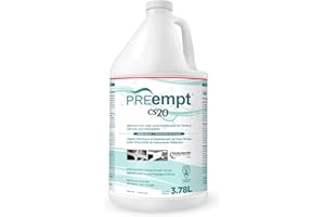 PREempt CS20 Sterilant and High-Level Disinfectant for Reusable Spa, Salon and Nail Tools and Implements (3.78L) (1 Bottle)
