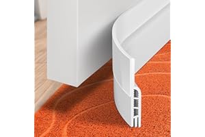 Holikme Door Draft Stopper Under Door Draft Blocker Insulator Doors Sweep Weather Stripping Noise Stopper Sheets, Rolls & Strips Strong Adhesive, White
