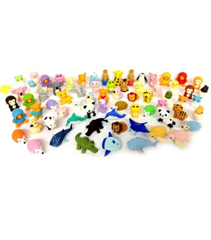 Amazon.com: Iwako 30 Assorted Eraser, Animal Collection (30 Items