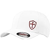 Knights Templar Crusader Cross Baseball Flex Fitted Baseball Hat | Custom Embroidered