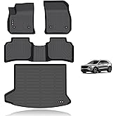 KELCSEECS Floor Mats & Cargo Liner Custom for 2019-2024 Cadillac XT4 All Weather Car Mats TPE Floor Liners XT4 Accessories