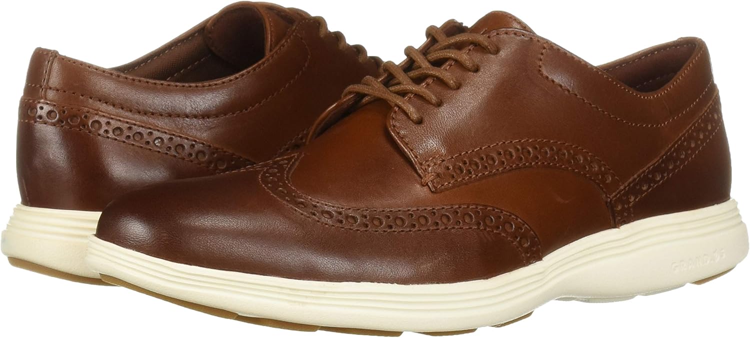  | Cole Haan Men's Grand Tour Wing Oxford, Woodbury-Ivory | Oxfords