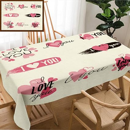 Amazon Com Unique Custom Design Cotton And Linen Blend Tablecloth