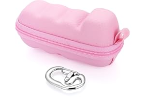 Divoti Asthma Inhaler Travel Case with Secure Clip-on Keychain Carabiner, Includes Inhaler Holder Case Only -Pink
