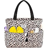 HOMESPON Large Waterproof Beach Bag for Women Sandproof Tote Bag Pool Bag with Zipper and Pockets for Travel Vacation Gym