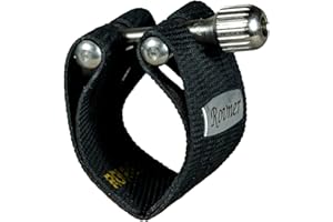 Rovner Ligature & Plastic Cap for Eb Clarinet/Bb German String - MKIII Ligature for Hard Rubber Mouthpiece (C-1E)