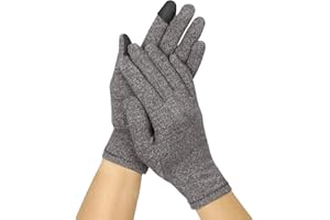 Vive Compression Arthritis Gloves - Comfortable Fit for Men and Women - Full Finger for Rheumatoid, Osteoarthritis