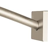 Moen CSR2168BN Triva Adjustable 54 to 60-Inch Curved Shower Curtain Rod, Brushed Nickel