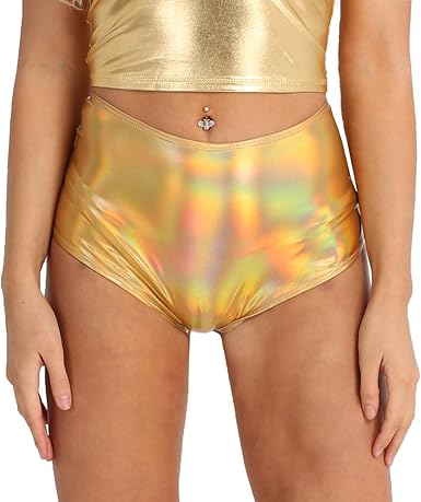 high waisted leather booty shorts