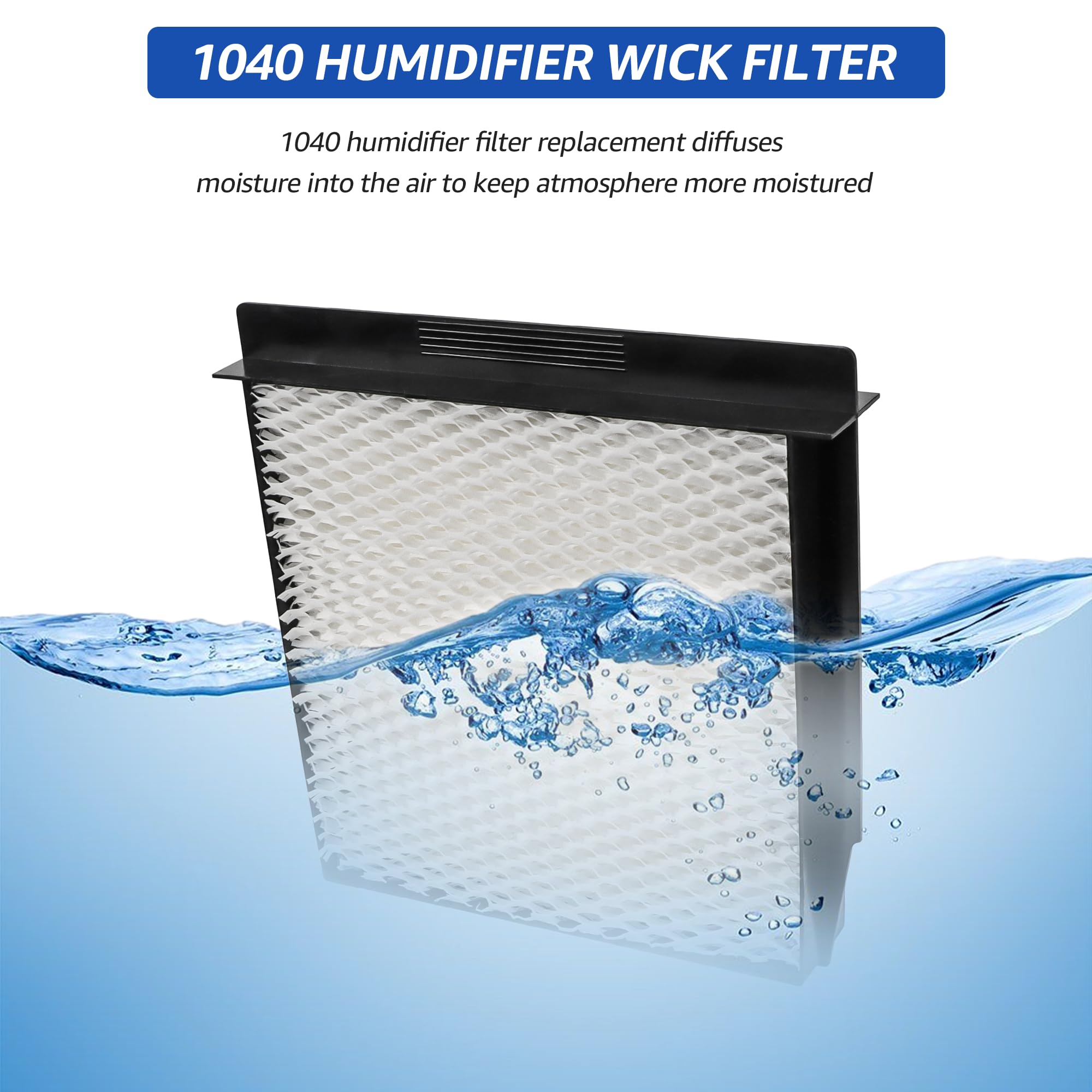 1040 Super Wick Humidifier Filter Replacement for Essick Air AIRCARE Humidifiers Filter B40 B40-C 3D6 100 5D6 700 7D6 100 D46 720 CM330AWHT CM330ABLK CM330DWHT CM330DBLK - 4 Pack