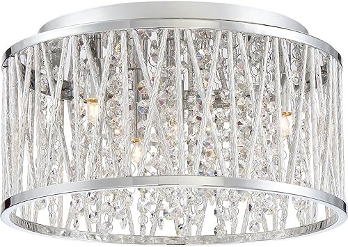 Quoizel Pccc1614c Crystal Cove Crystal Flush Mount Ceiling
