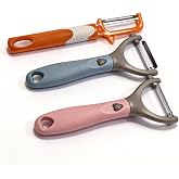 LNKIGNR 3Pack Carrots Potato Vegetable Peelers for Kitchen fruit Y Peeler for Apples with Carbon Steel Blade
