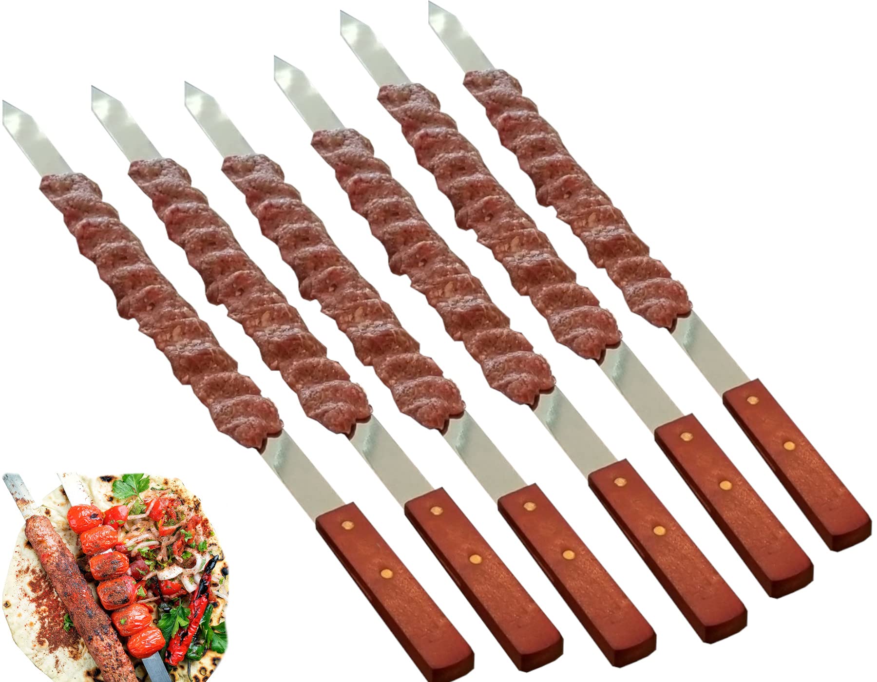 Shish Kabob Steel Kabob Sticks Metal Skewers Kebab Skewers Amazon