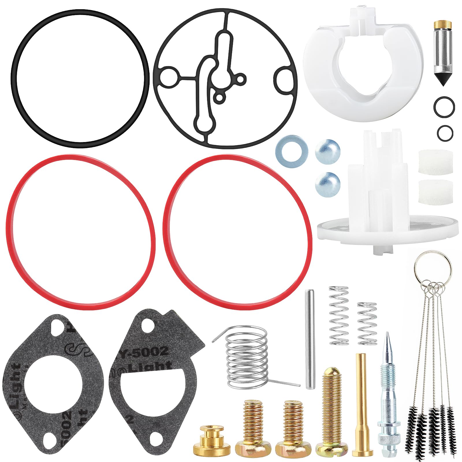 QAZAKY 796184 Carburetor Rebuild Kit Compatible with Master Overhaul Nikki Carb 698787 699900 699521 792369 790032 Craftsman 11HP-19HP 210807 212702 212802 212907 215705 215802 215907 216802 218802