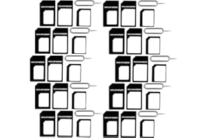 SAITECH IT New Nano and Micro Sim Adapter with Eject Pin Needle - 10 Pack