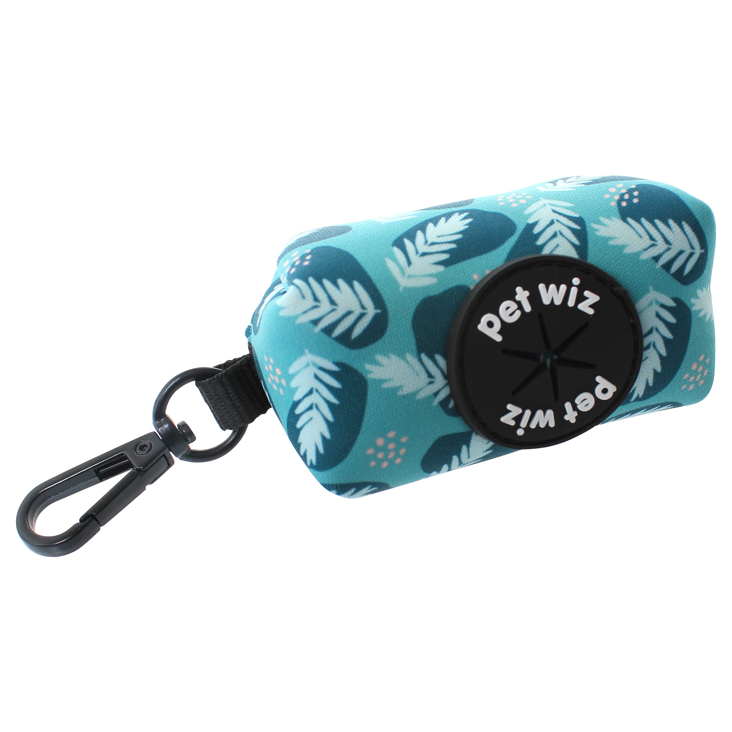 Pet Wiz Poop Bag Holder - Easy Clean, Fun Designs - Zip & Clip Attachment - Compostable Bags Included โ image 1
