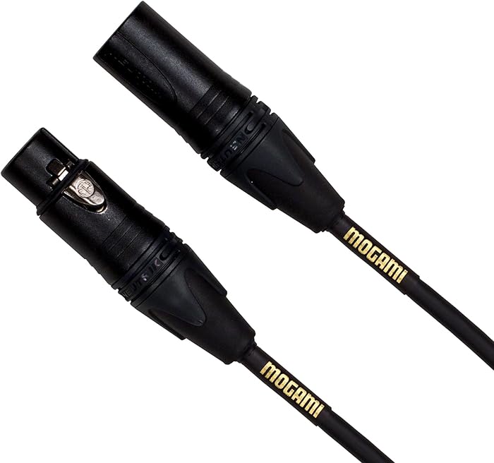 Mogami Gold STUDIO-03 XLR Microphone Cable, XLR-Female to XLR-Male, 3-Pin, Gold Contacts, Straight Connectors, 10 Foot