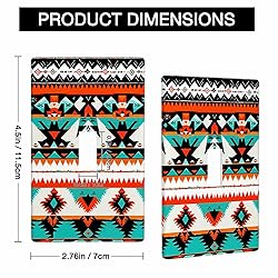 Moslion Aztec Light Switch Plug Covers Geometric