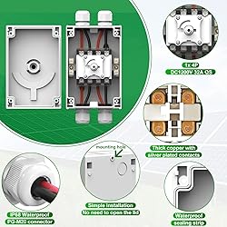 CNLonQcom Solar Isolator Disconnect Switch 32A