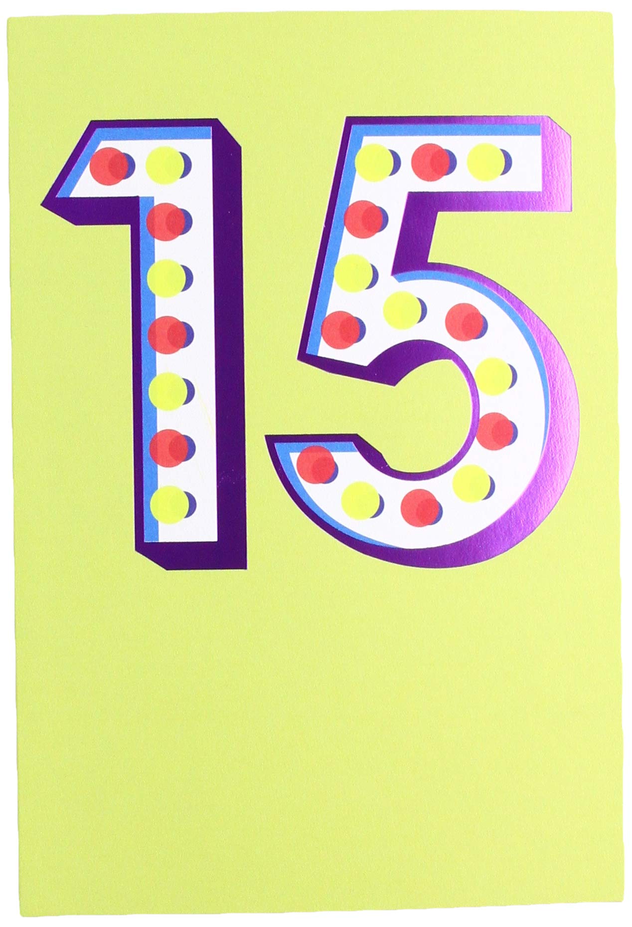 Hallmark 15th Birthday Card 'Happy' - Medium