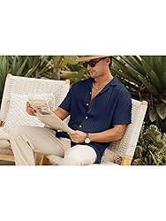 HOTake Men's Summer Beach Vacation Shirts Casual
