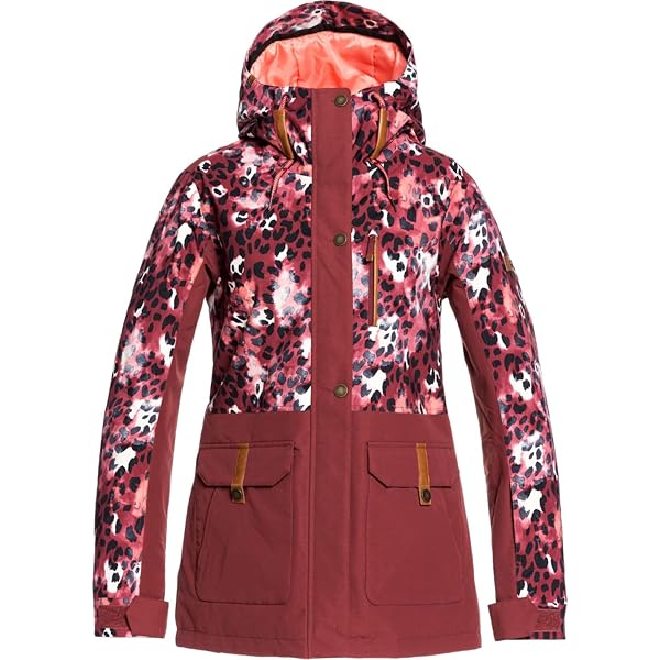 Roxy Women's Everglade Jacket – Waterproof Longline Puffer With Hood, 5K Dry Flight Tech, 600 Fill Power