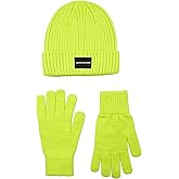 Calvin Klein boys Rib Cuff Hat and Glove Set