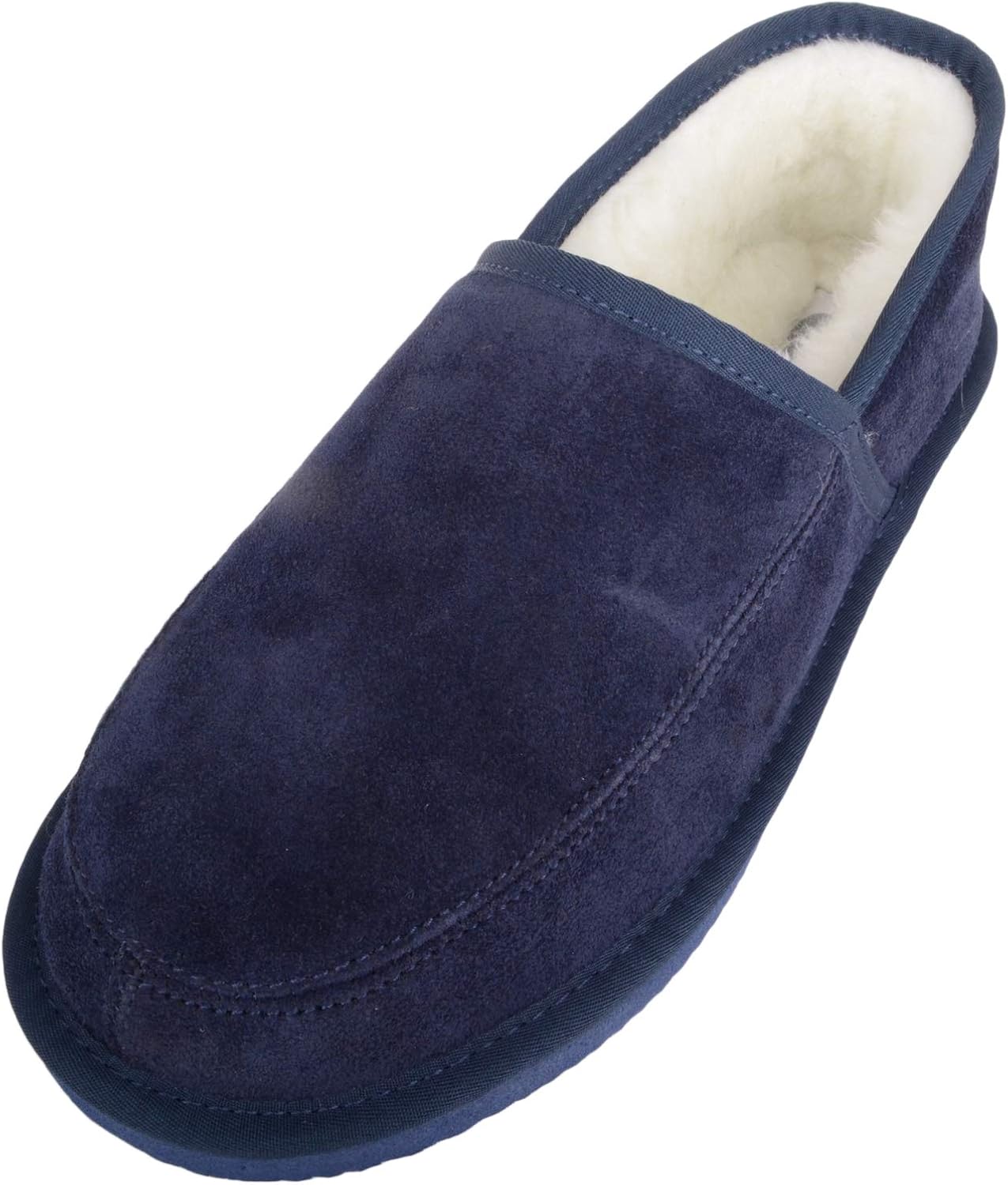 mens suede slippers with hard soles