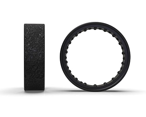 BULZi Comfort Fit Silicone Wedding Band – Massaging Design With Airflow For Men & Women (Black, Size 8) - View #11