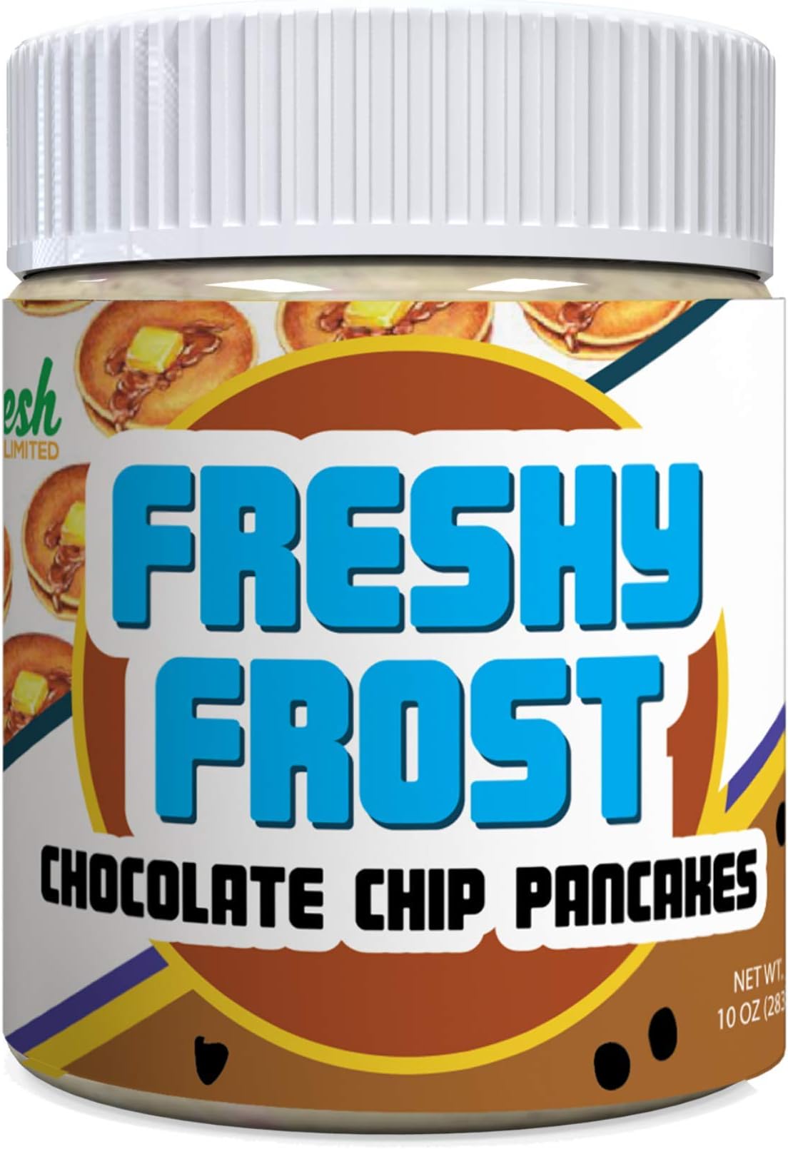 Freshy Frost Chocolate Chip Pancakes Flavored Nut Butter Frosting | All Natural, Gluten-Free | 10oz. (Chocolate Chip Pancakes)