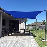 SUNNY GUARD Sun Shade Sail 10' x 13' Rectangle Blue