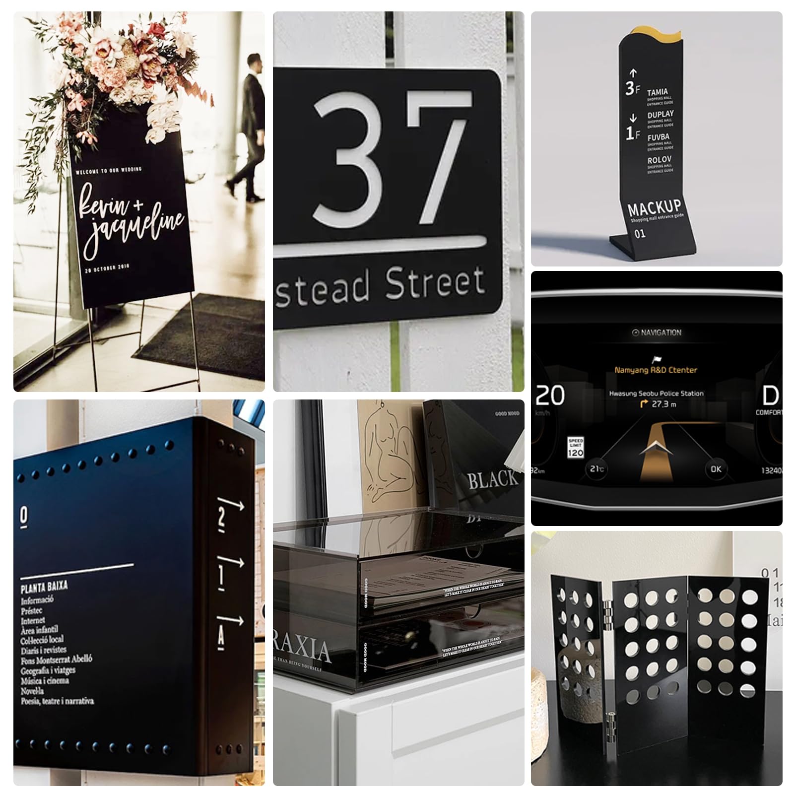 KINLINK 11.8x11.8 Plexiglass Sheets 1/8 inch-3mm