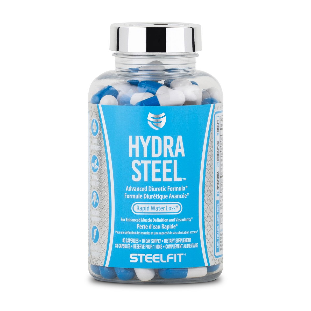SteelFit Hydra Steel Natural Diuretic Pills Maximum Strength Lose
