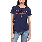 Junk Food NFL - Retro Script Lines - Officially Licensed Women's Short Sleeve Fan Tee