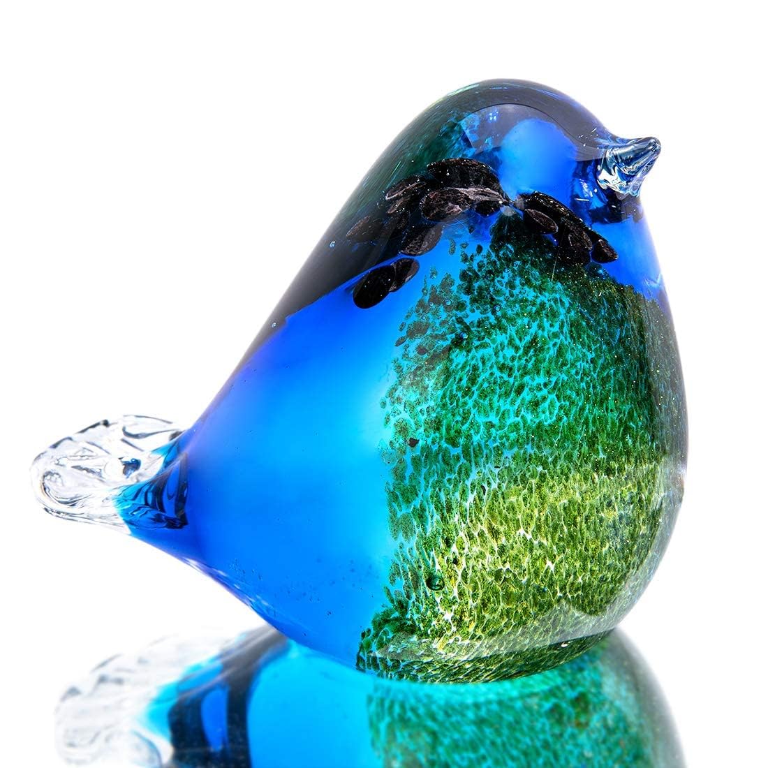 HDCRYSTALGIFTS Crystal Bird Figurine Gifts for Women Mum Men Glass Animal Bird Ornaments Collection Paperweight Ornaments Crystal Lovers Home Table Centerpiece Christmas Ornament Deco