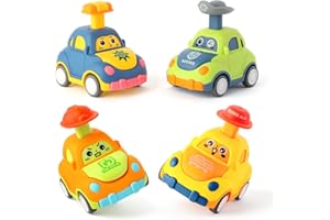 QSONSELL Car Toys for Toddlers 2-3 Year Old Boy Birthday Gift for Boys Girls 2-3 Pull Back City Vehicle Toys Goodie Bags Stuffers Party Favors for Kids