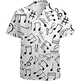 Mens Funny Hawaiian Shirts 3D Graphic Button Down Short Sleeve Tropical Holiday Beach Aloha Shirt