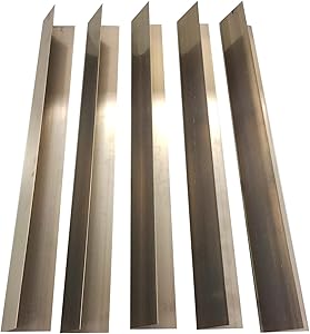 Think Crucial 5 Replacements for Weber Stainless Steel Flavorizer Bars Fit Weber Grills, Compatible with Part # 7537, 22.5" x 2.25" x 2.375"