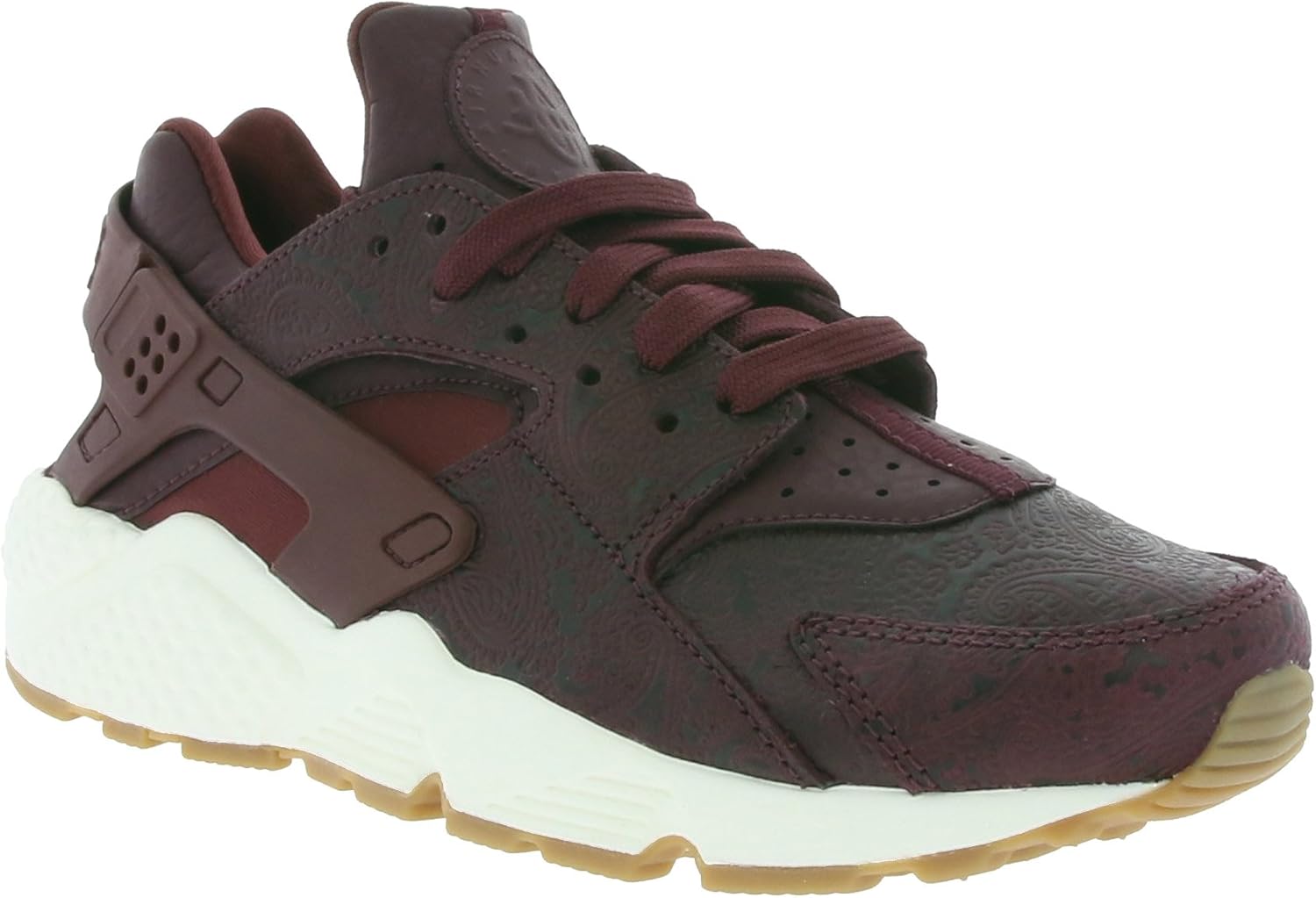 nike huarache maroon womens