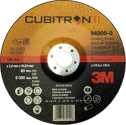 Disco Da Sbavo 3M Cubitron 3 Centro Depresso - Abrasivo Per Rimozione Saldature, 125mm - Foto 7