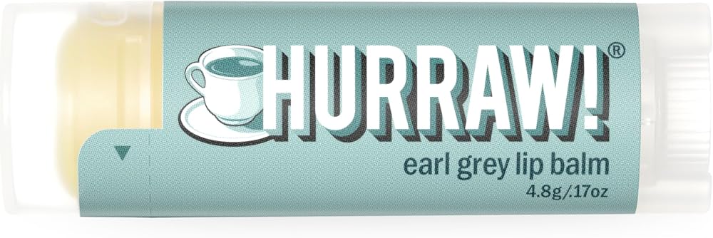 HURRAW! Earl Grey Organic Vegan Lip Balm 4.8g Pillow Box - Italian Bergamot