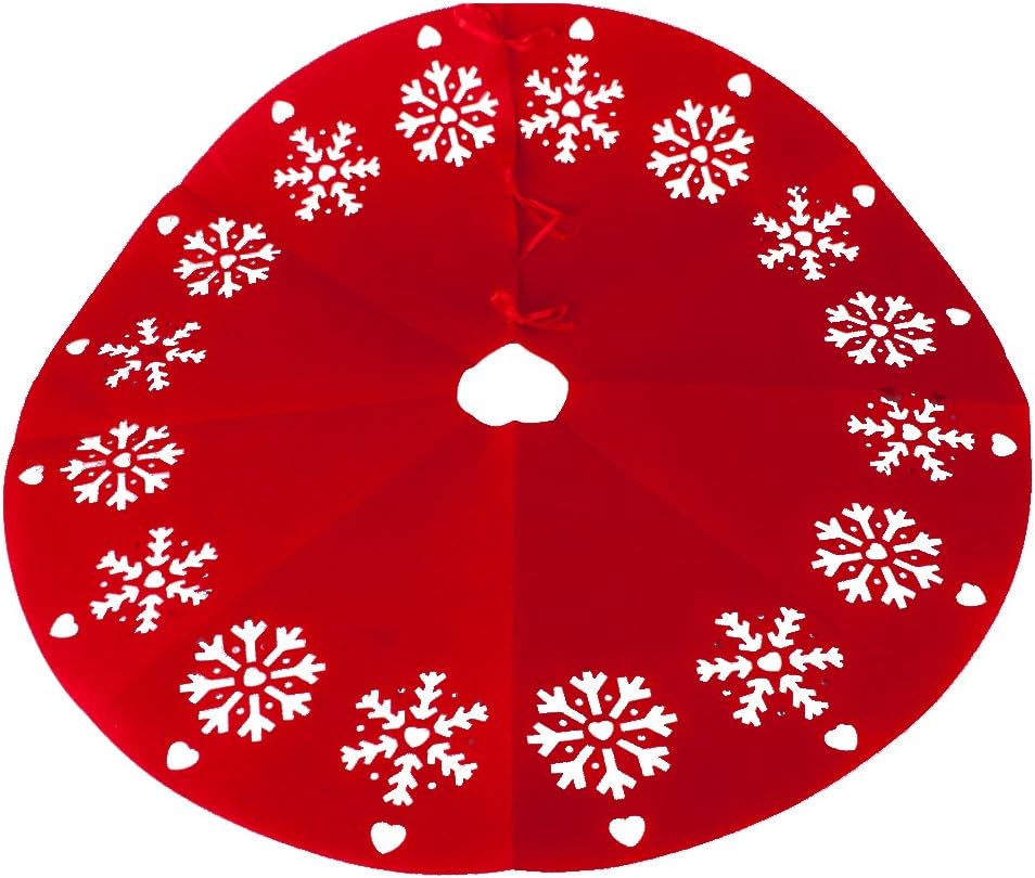 Snowflake Pattern Christmas Tree Skirt