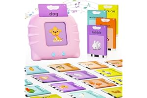GOPIUPIU Talking Flash Cards for Toddlers 2-4 Years Speech Therapy Toys, Pocket Speech for Toddlers Learning Toys, 224 Sight Words for Toddler Educational Preschool Toys Gifts